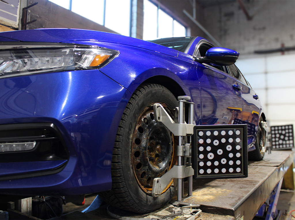 b&a's autoworx performing a wheel alignment